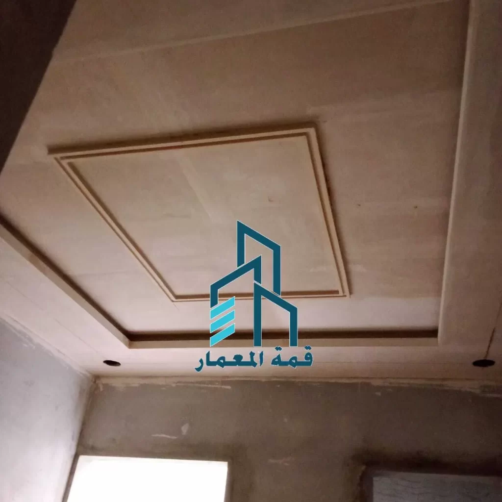 تركيب جبس بورد على سقف خشب